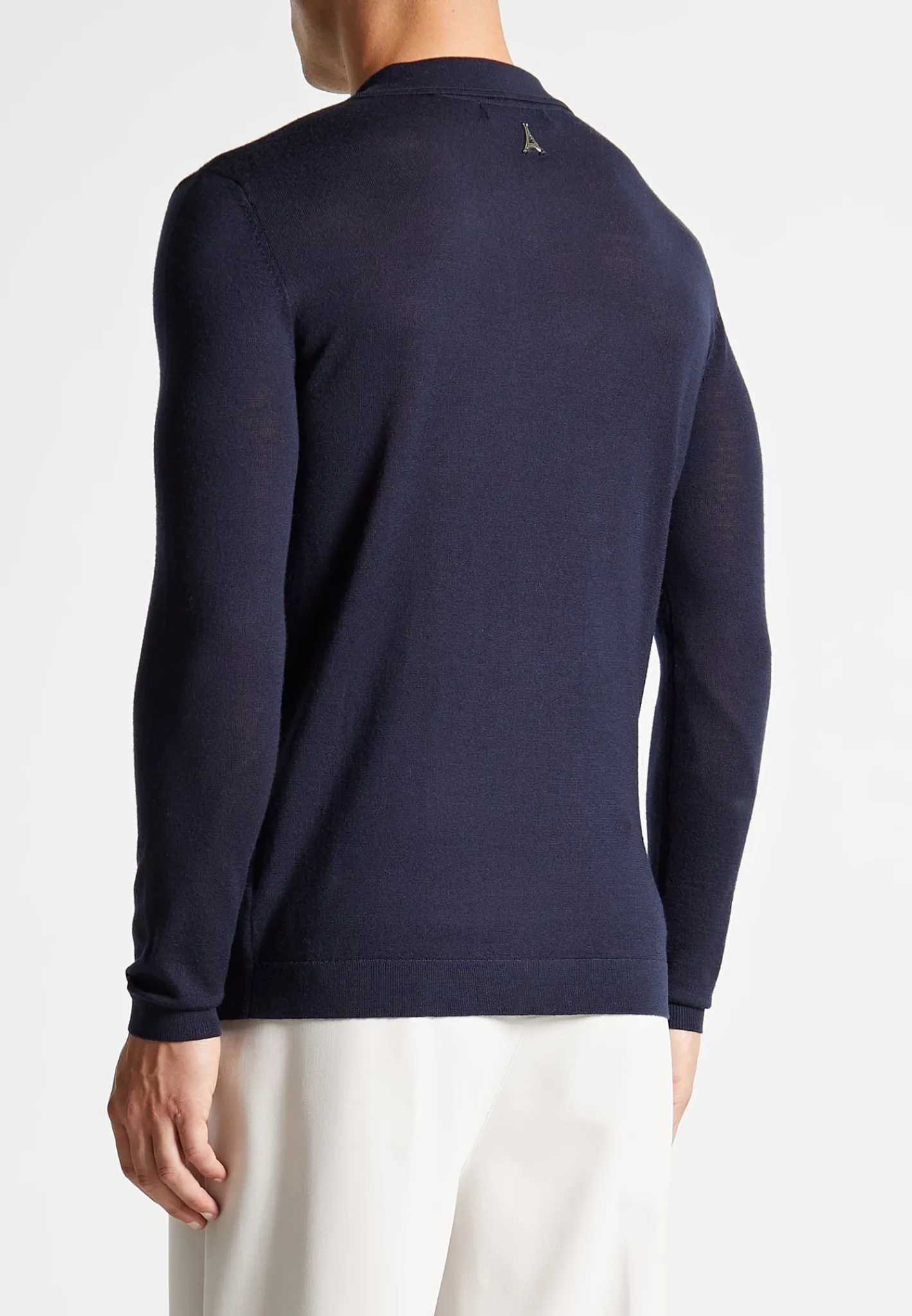 Merino Wool Long Sleeve Revere Polo Shirt -^Manière De Voir Hot