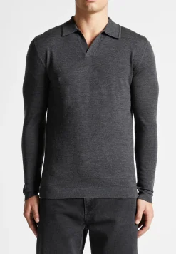 Merino Wool Long Sleeve Revere Polo Shirt -^Manière De Voir Online