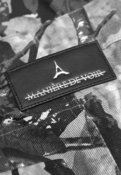Mid Rise Camo and Denim Cargo Pants -^Manière De Voir Best