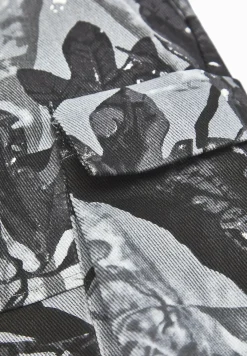 Mid Rise Camo and Denim Cargo Pants -^Manière De Voir Best