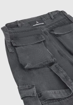 Mid Rise Cargo Pants - Washed Grey^Manière De Voir Online