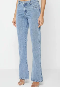 Mid Rise Flared Jeans - Mid Blue^Manière De Voir Hot