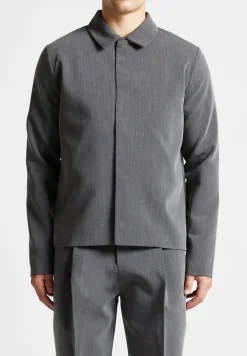 Minimal Boxy Jacket - Dark Grey^Manière De Voir Discount