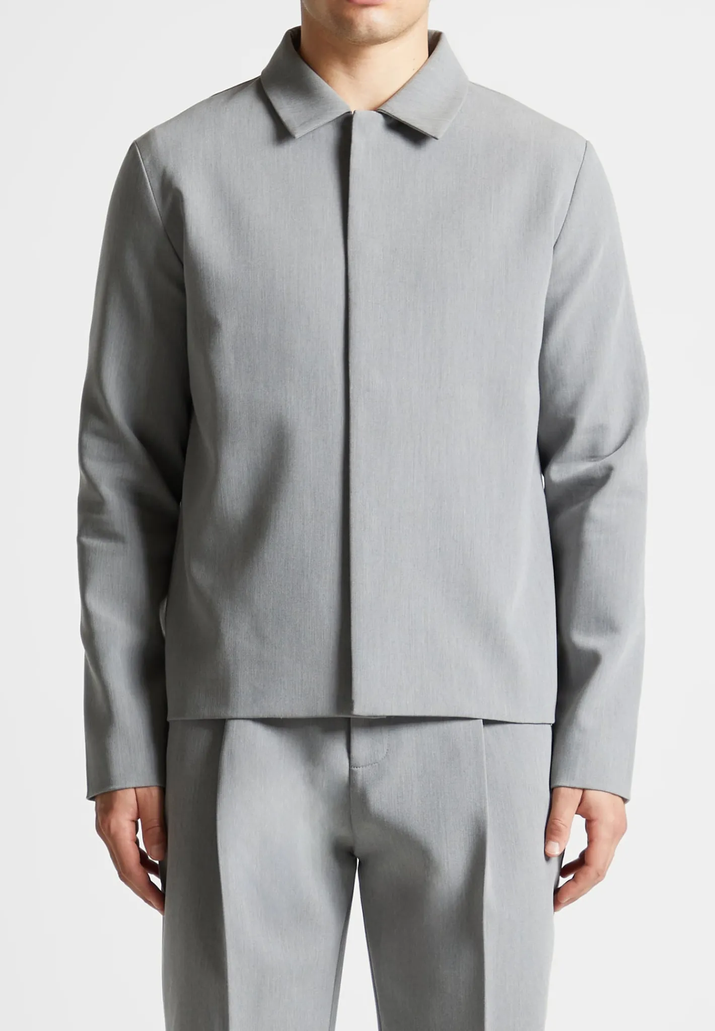 Minimal Boxy Jacket - Light Grey^Manière De Voir Sale