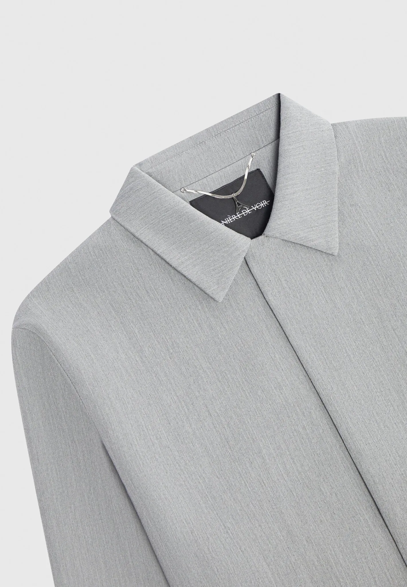 Minimal Boxy Jacket - Light Grey^Manière De Voir Sale