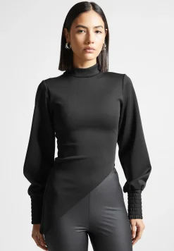 Mock Neck Asymmetric Top -^Manière De Voir Fashion