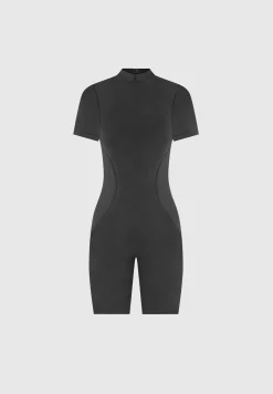 Mock Neck Playsuit - Washed Grey^Manière De Voir Clearance