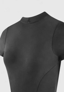 Mock Neck Playsuit - Washed Grey^Manière De Voir Clearance