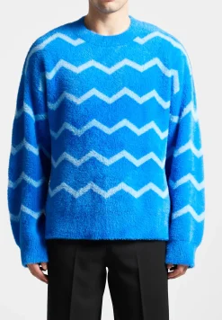 Mohair Effect Zig Zag Jumper -^Manière De Voir Online