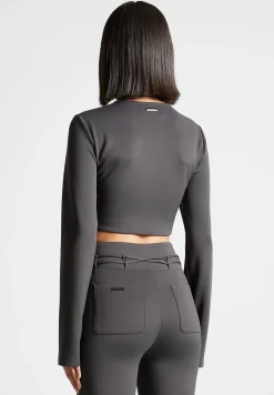 Neoprene Corset Jacket - Charcoal Grey^Manière De Voir Hot