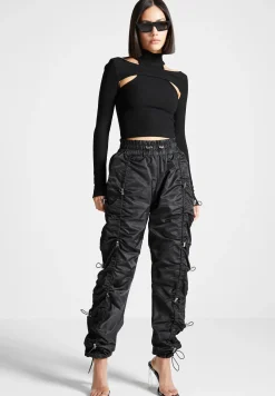 Nylon Bungee Ruched Cargo Pants -^Manière De Voir New