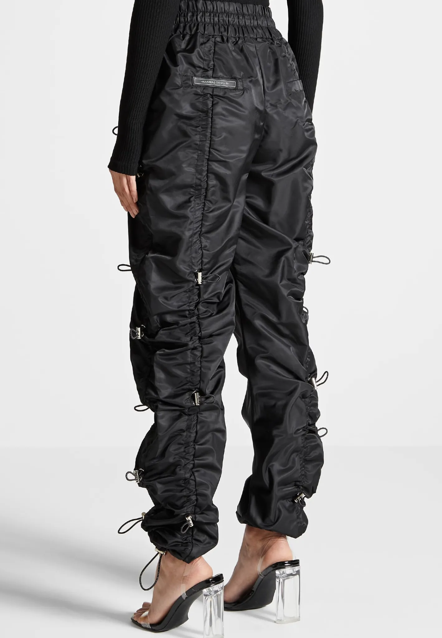 Nylon Bungee Ruched Cargo Pants -^Manière De Voir New