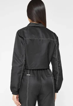 Nylon Contrast Stitch Track Jacket -^Manière De Voir Fashion