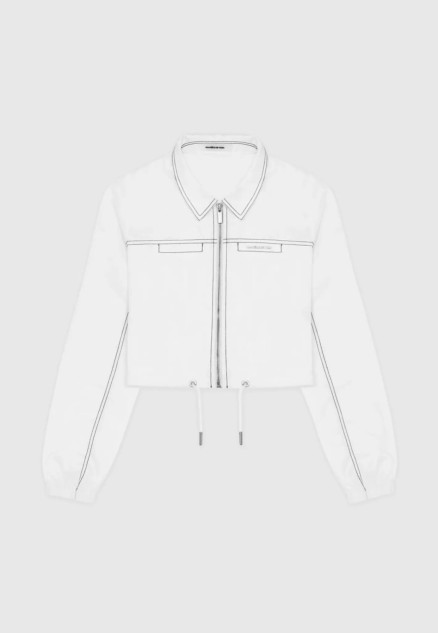Nylon Contrast Stitch Track Jacket -^Manière De Voir Sale