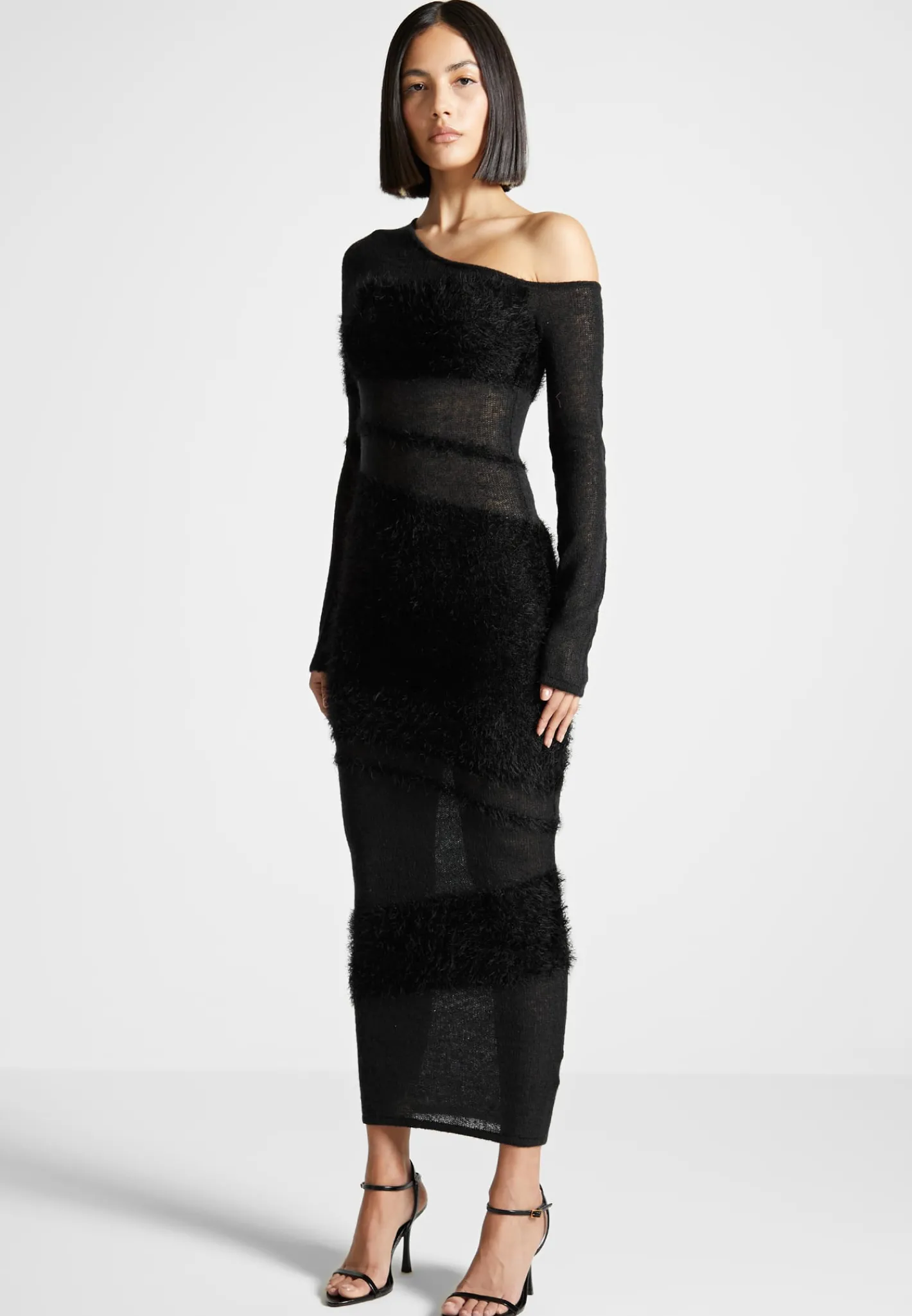 Off Shoulder Knitted Maxi Dress -^Manière De Voir Hot
