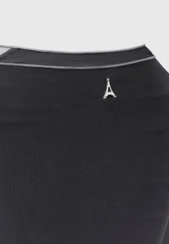 Ombre Mesh Tie Detail Top -^Manière De Voir Outlet