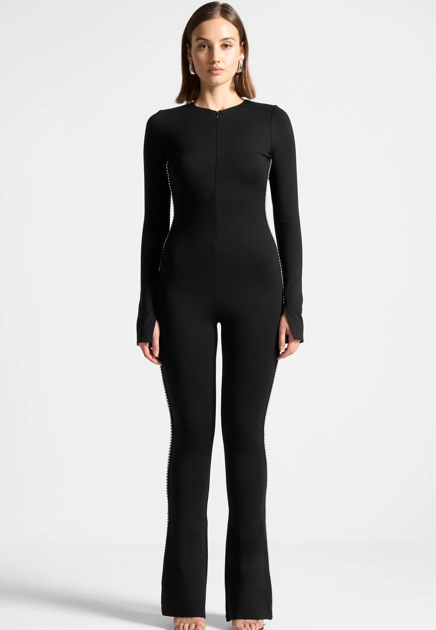 Open Back Embellished Jumpsuit -^Manière De Voir Fashion