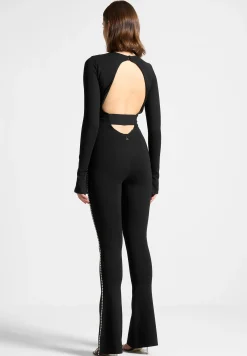 Open Back Embellished Jumpsuit -^Manière De Voir Fashion