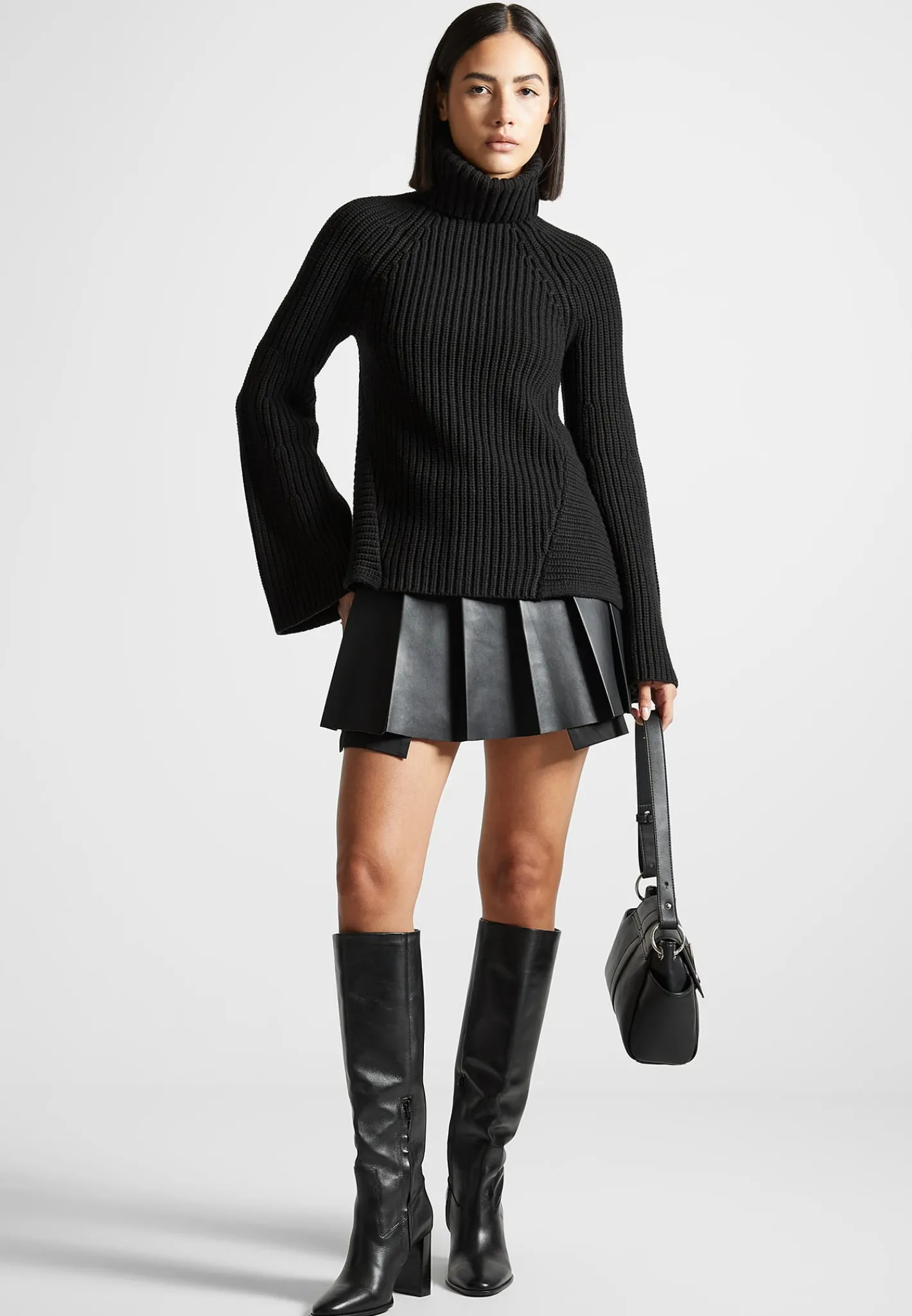 Open Back Knit Roll Neck Jumper -^Manière De Voir New