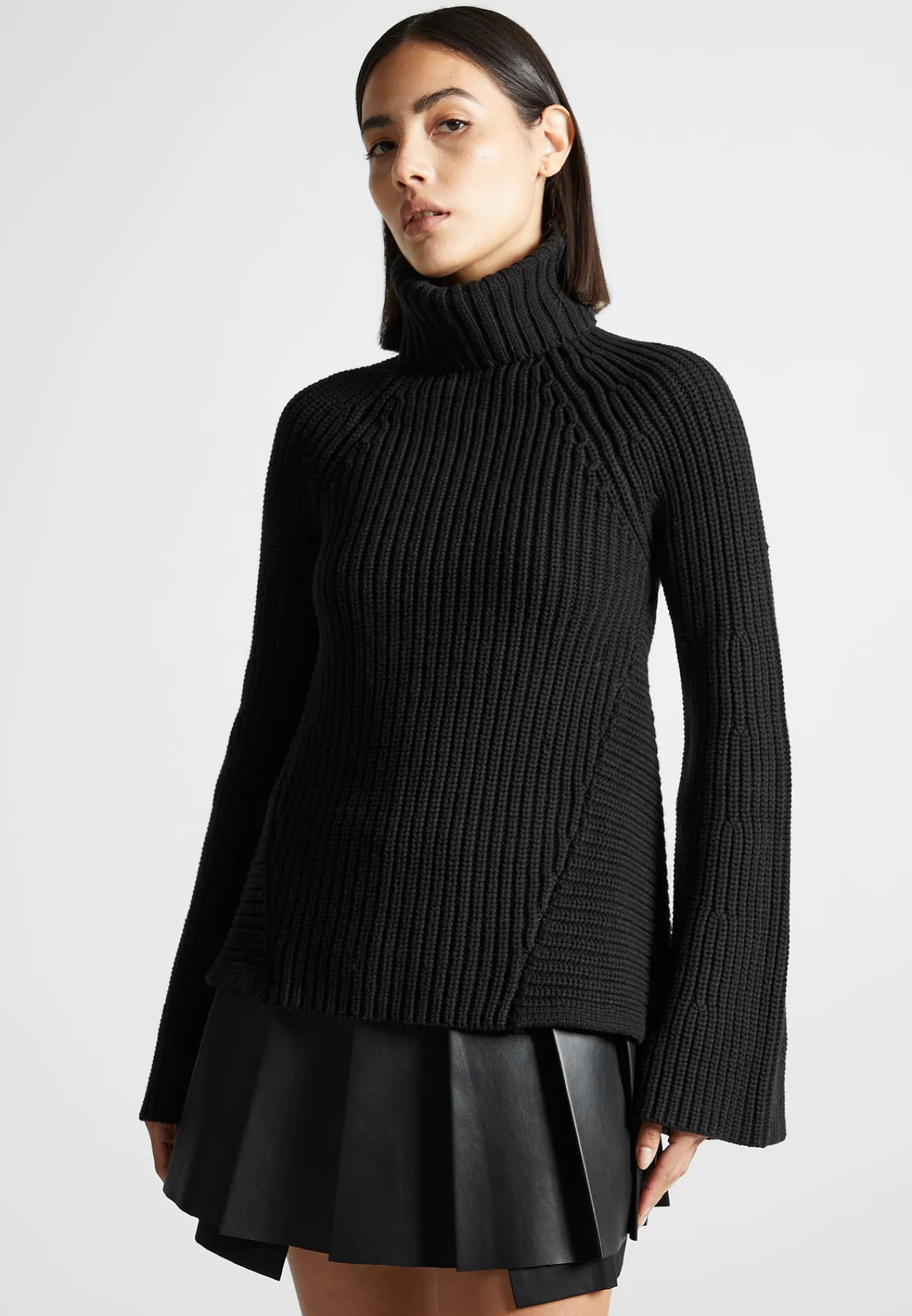 Open Back Knit Roll Neck Jumper -^Manière De Voir New