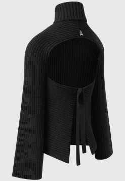 Open Back Knit Roll Neck Jumper -^Manière De Voir New