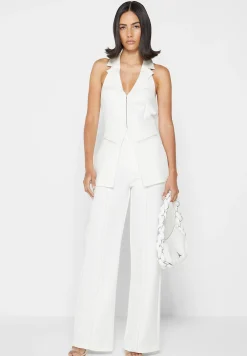 Open Back Waistcoat with Vegan Leather -^Manière De Voir New