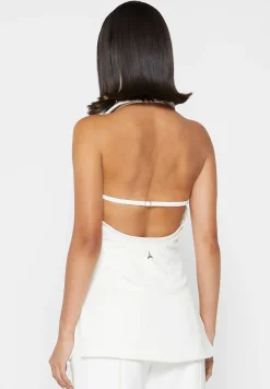 Open Back Waistcoat with Vegan Leather -^Manière De Voir New