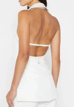 Open Back Waistcoat with Vegan Leather -^Manière De Voir New