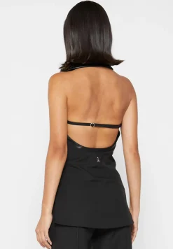 Open Back Waistcoat with Vegan Leather -^Manière De Voir Outlet