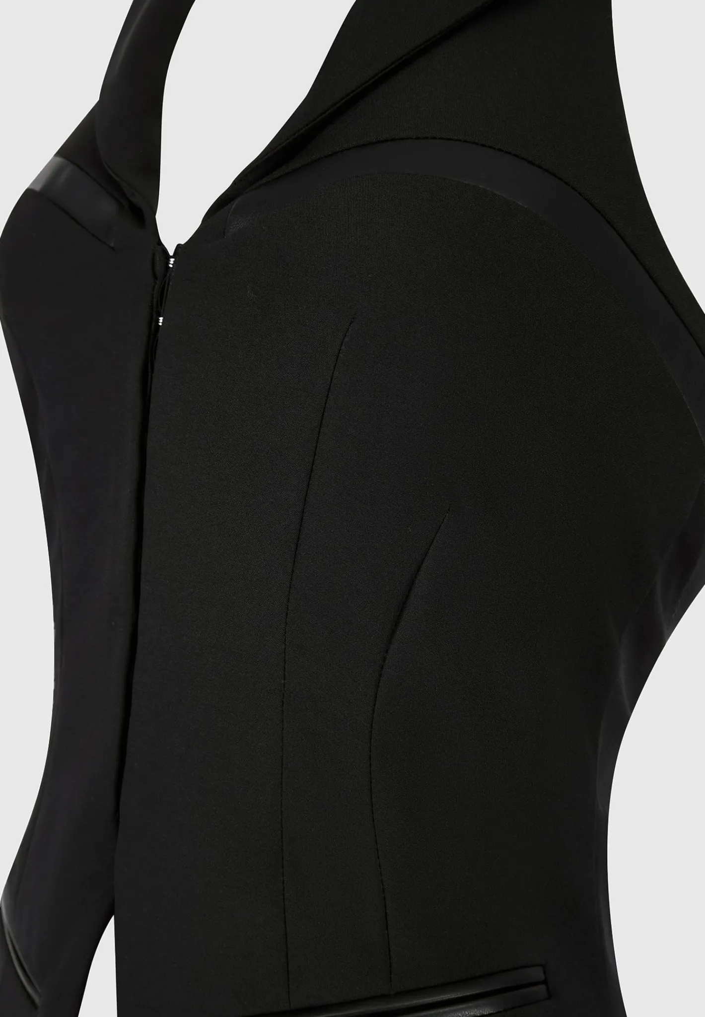 Open Back Waistcoat with Vegan Leather -^Manière De Voir Outlet