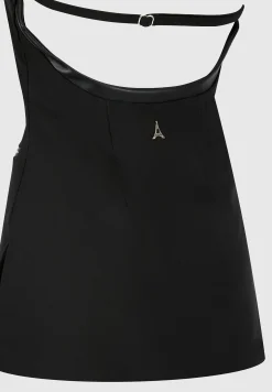 Open Back Waistcoat with Vegan Leather -^Manière De Voir Outlet