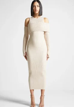 Overlay Knitted Midaxi Dress -^Manière De Voir Discount