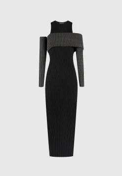 Overlay Knitted Midaxi Dress -^Manière De Voir New