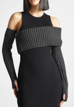 Overlay Knitted Midaxi Dress -^Manière De Voir New
