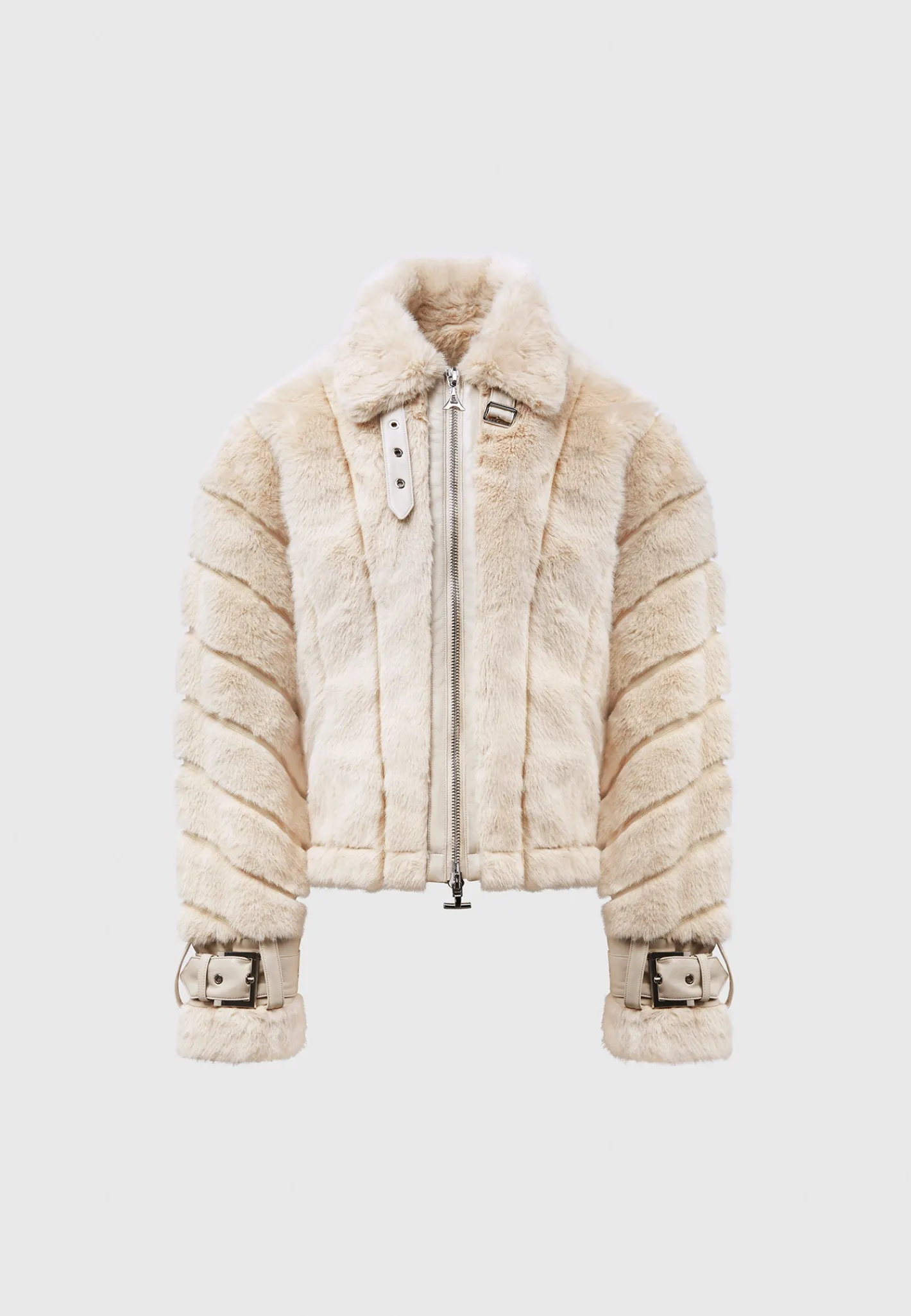 Oversized Ribbed Plush Jacket with Lapel -^Manière De Voir Outlet