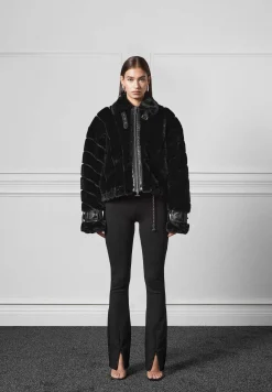 Oversized Ribbed Plush Jacket With Lapel -^Manière De Voir Outlet