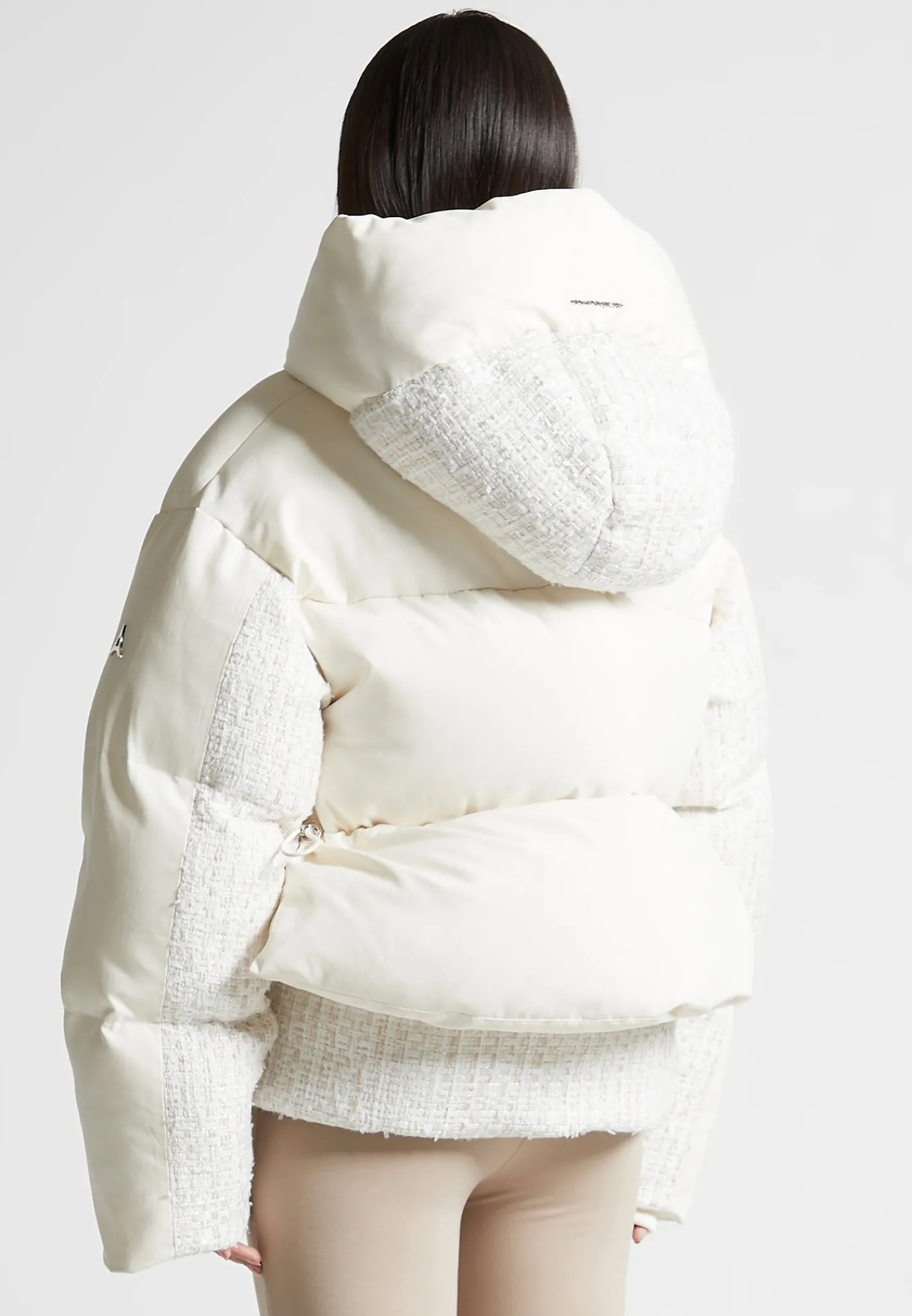 Oversized Tweed Puffer Jacket -^Manière De Voir Sale