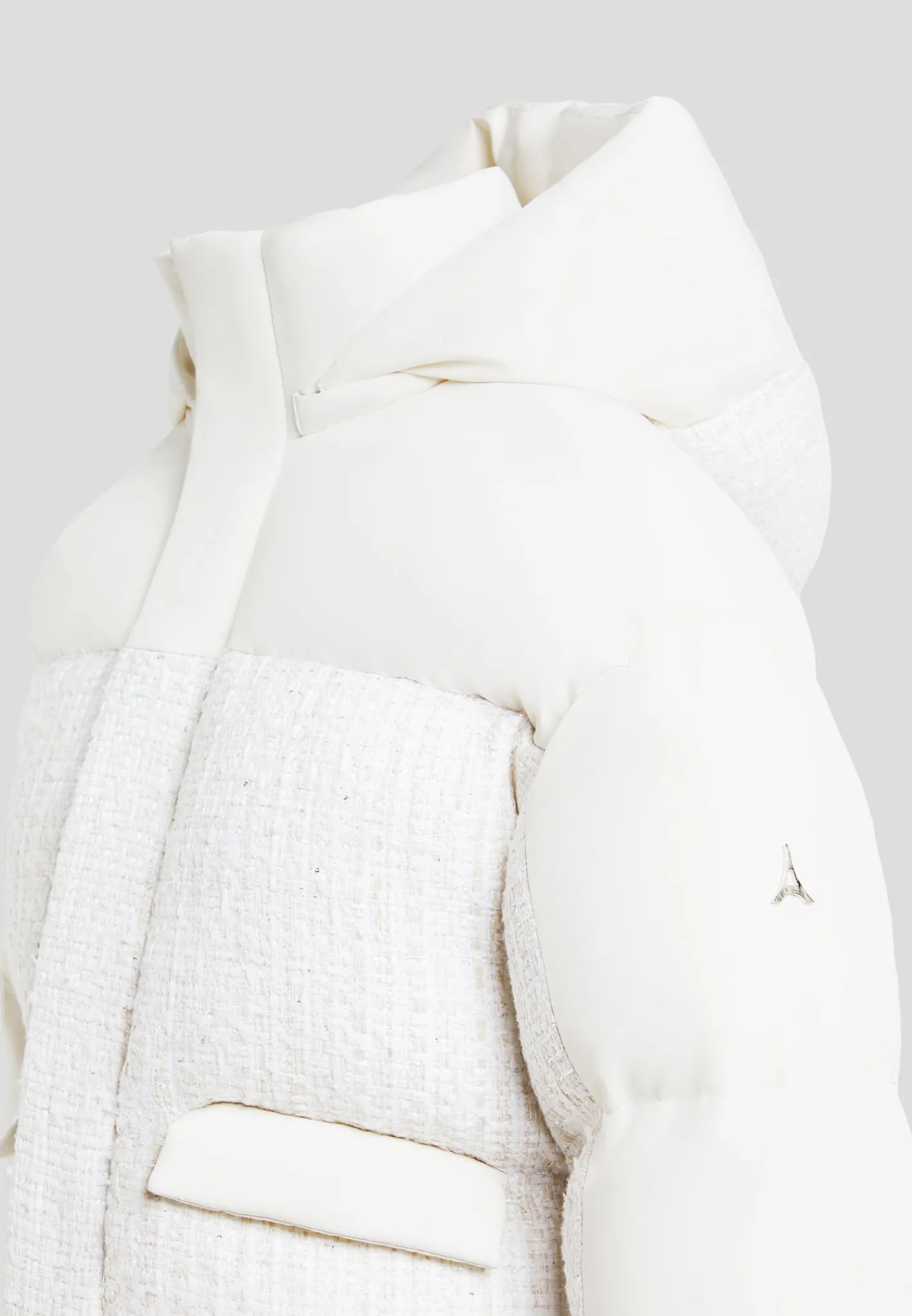 Oversized Tweed Puffer Jacket -^Manière De Voir Sale