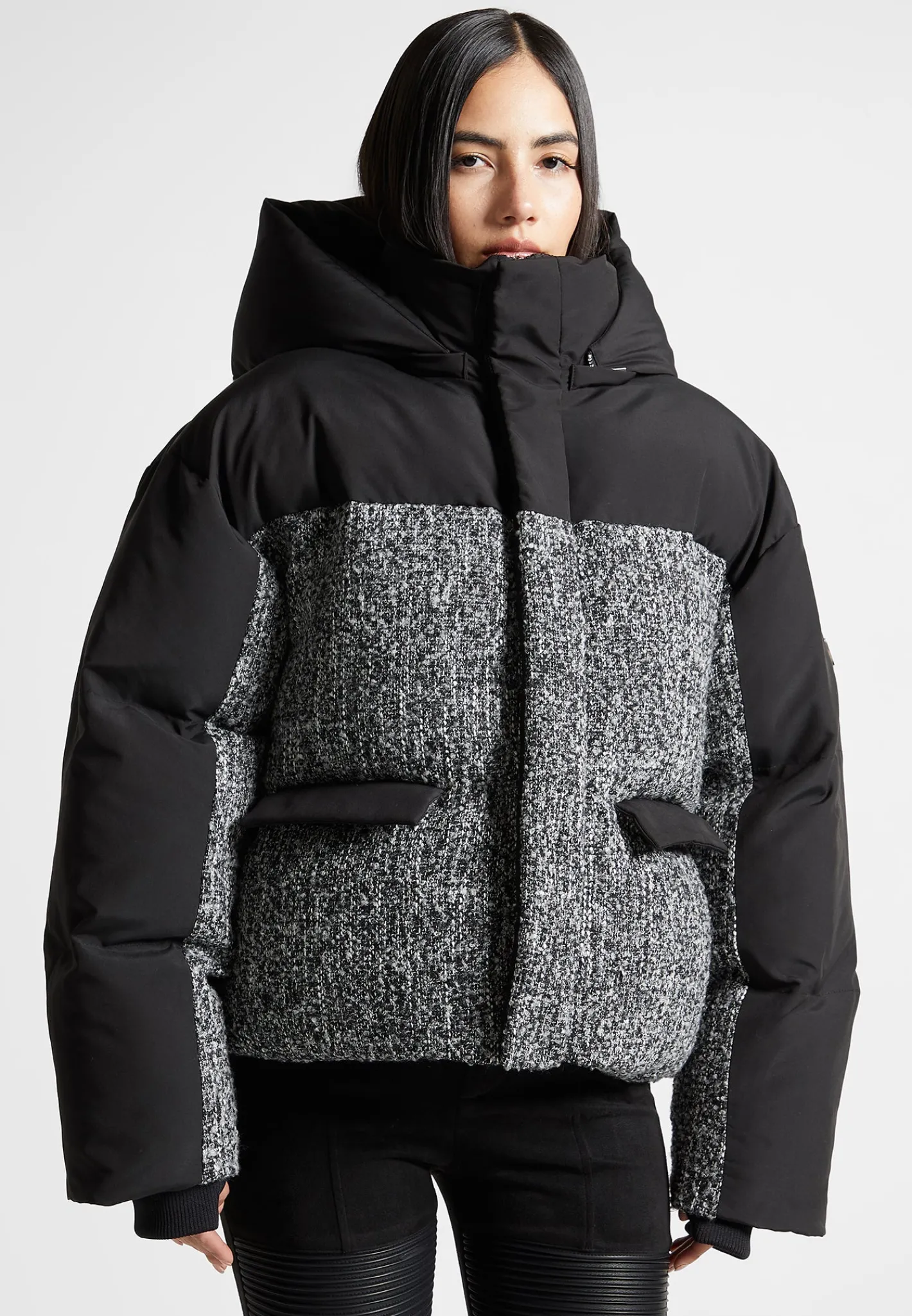 Oversized Tweed Puffer Jacket -^Manière De Voir Clearance