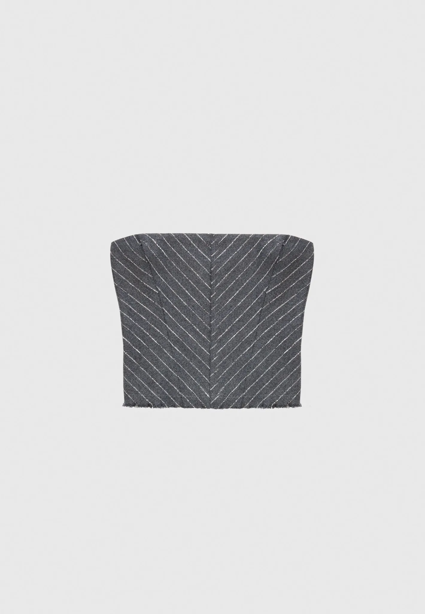 Pinstripe Bandeau Corset Top -^Manière De Voir Fashion