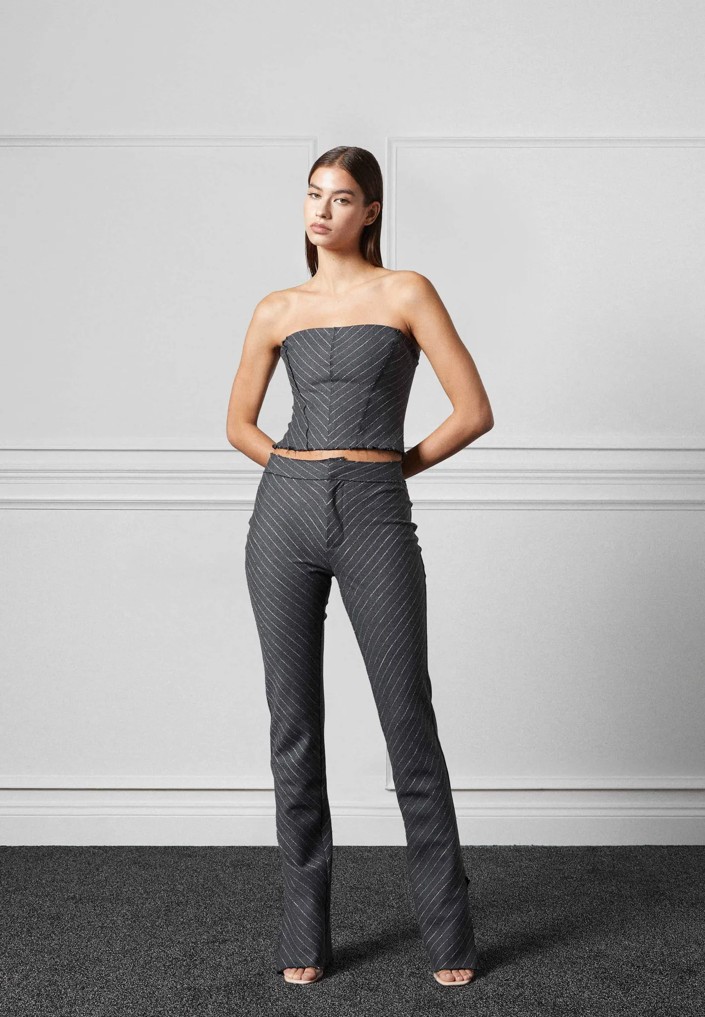 Pinstripe Mini Flared Trousers -^Manière De Voir Sale
