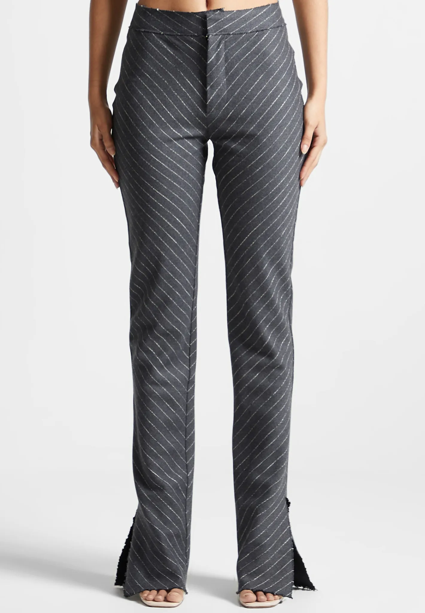 Pinstripe Mini Flared Trousers -^Manière De Voir Sale
