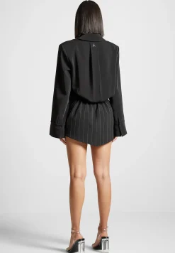 Pinstripe Skirt Shirt Dress -^Manière De Voir Sale