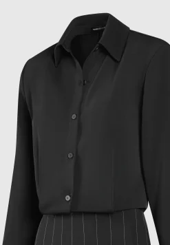 Pinstripe Skirt Shirt Dress -^Manière De Voir Sale