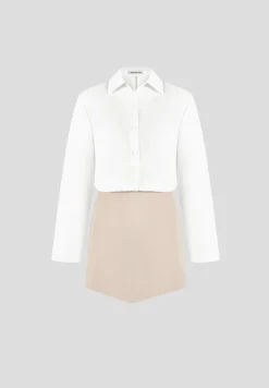 Pinstripe Skirt Shirt Dress -^Manière De Voir Best