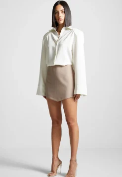 Pinstripe Skirt Shirt Dress -^Manière De Voir Best