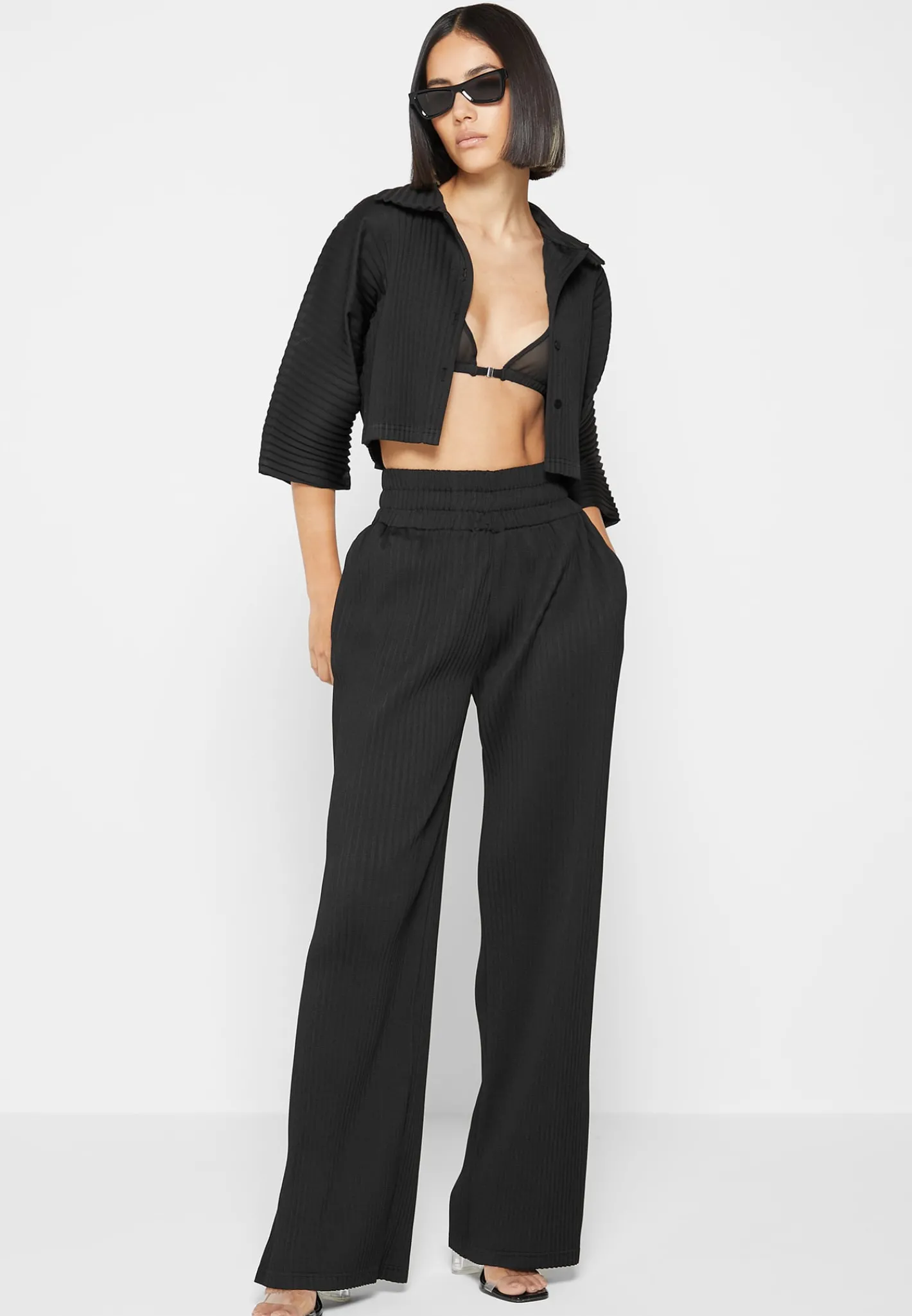 Pleated Cropped Shirt -^Manière De Voir Outlet