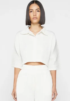 Pleated Cropped Shirt - Off White^Manière De Voir Best