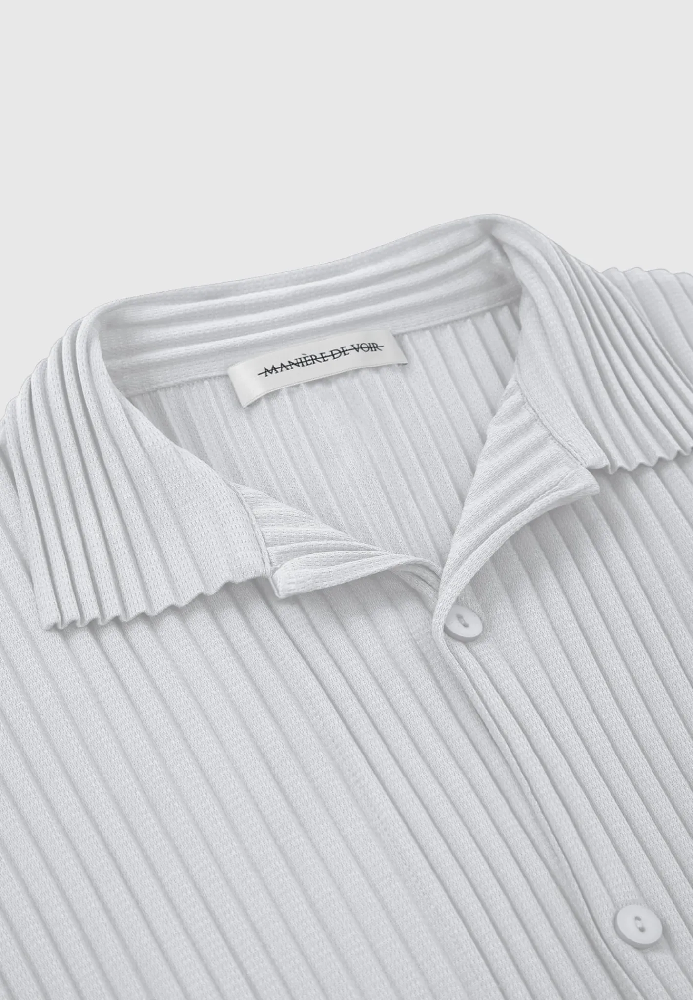 Pleated Shirt - Iced Grey^Manière De Voir Online
