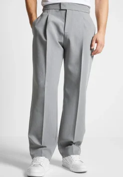 Pleated Tailored Trousers - Light Grey^Manière De Voir Outlet